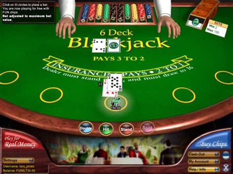 blackjack 6 deck shoe simulator.